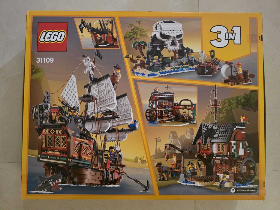 Lego 31109 CREATOR - Pirate Ship - Novo e Selado