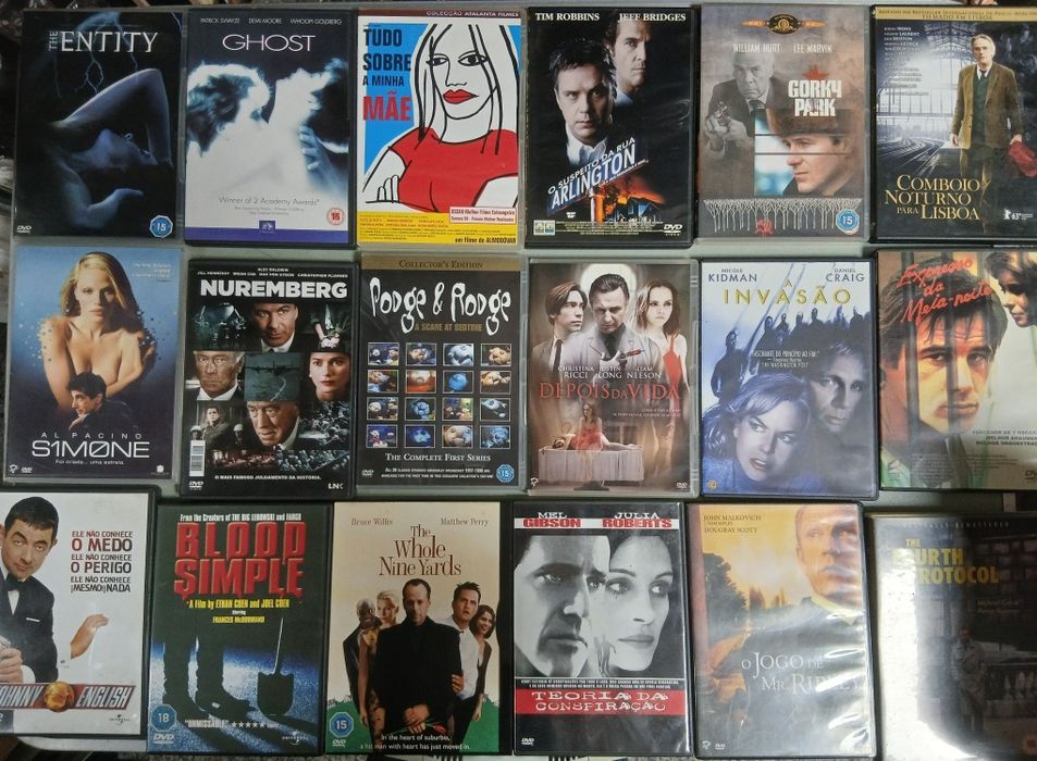 Dvds antigos e modernos