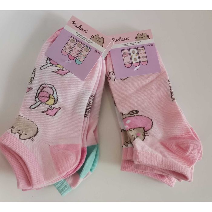 Nowe skarpety Pusheen zestaw niskie skarpety 39/42 skarpetki Pusheen