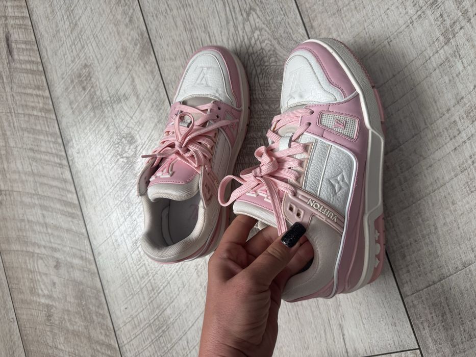 Louis Vuitton LV Trainer Sneakers White Pink, ( 36 р ) 23.5 см