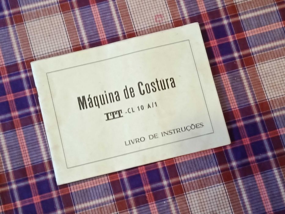 Livro de instruçoes manual Maquina Costura ITT - CL 10 A/1