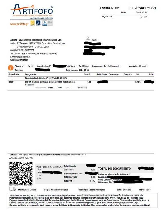 BIORT- Cadeira de Rodas Elétrica