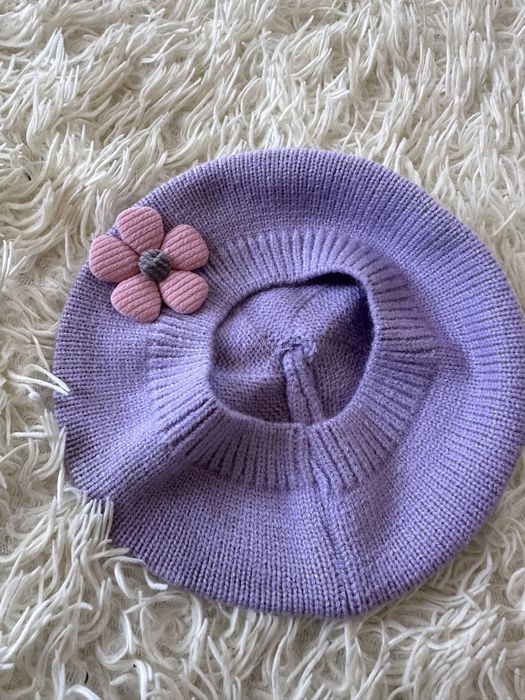 Шапочка для дівчинки 1-2 роки, рукавички