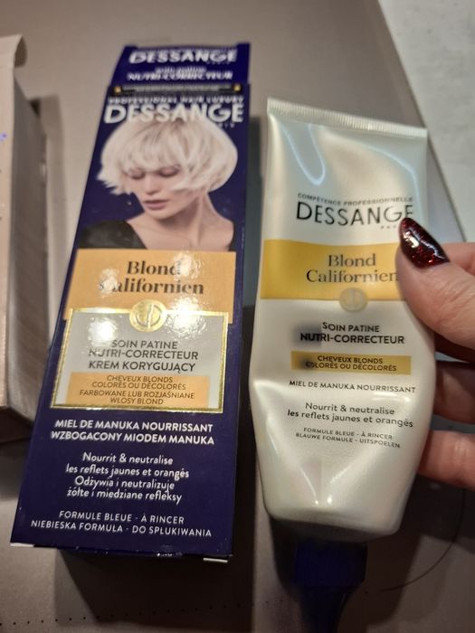 Platynowy biały blond farbowanie rozjaśniacz i tonery