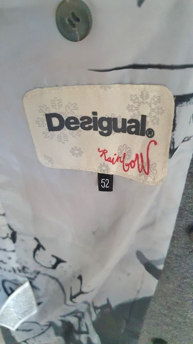 Marynarka męska popielata Desigual rozm. 52 L