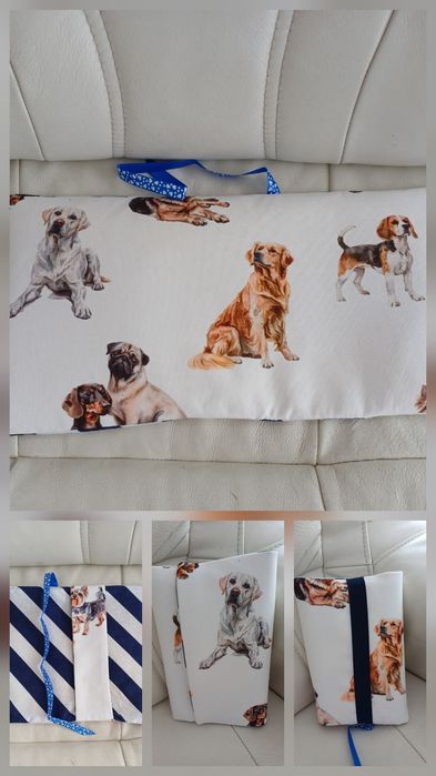 Nowy etui otulacz okladka na ksiazki handmade