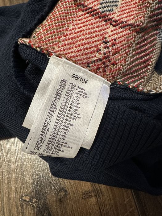 Sweter z reniferem 98/104 granatowy