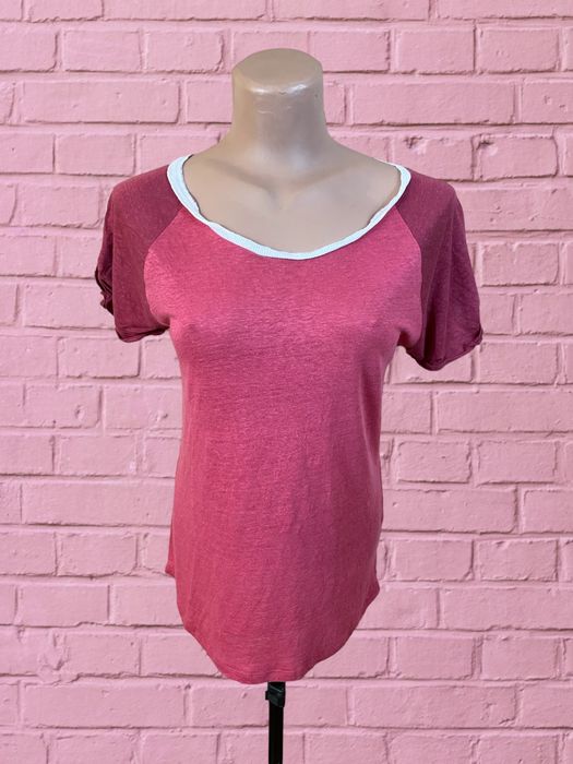 Sandro & Dree Hemingway roz. S damski lniany t-shirt