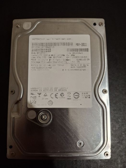 Hdd hitachi 500gb