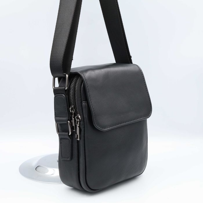 Сумка чоловіча натуральна шкіра leather 25415 Сумка мужская кожаная