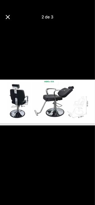 Cadeira Barbeiro ou Maquilhadora