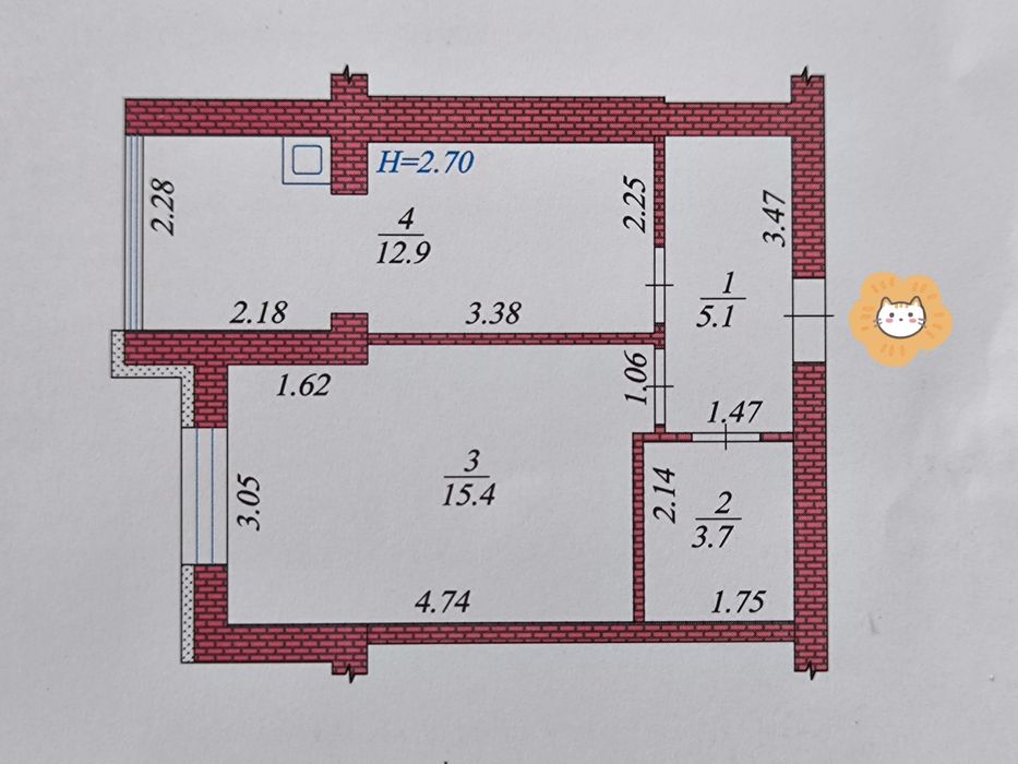 Продам 1-кімнатну ЖК Дмитрівський