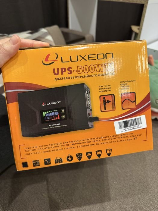 ДБЖ Luxeon UPS-500WM (чиста синусоїда) — майже новий, на гарантіі