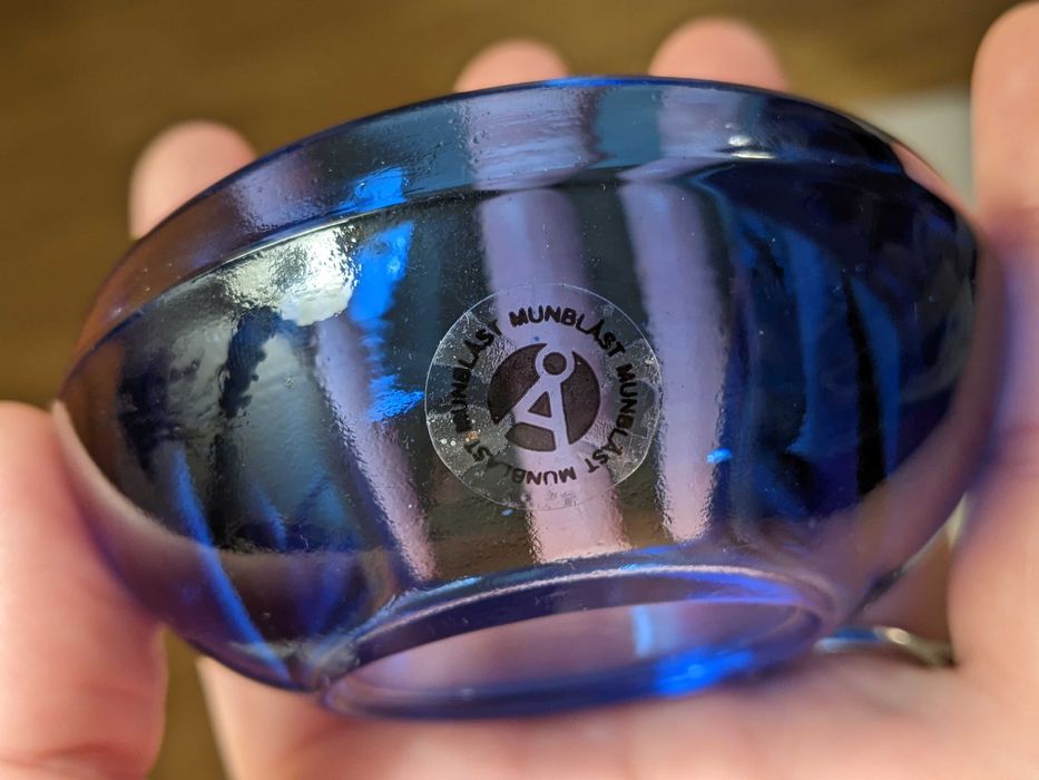 Підсвічники із кольорового скла ручної роботи виробництво Швеція