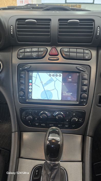 Rádio Android 14  com GPS Mercedes W203/W209 (Novo)