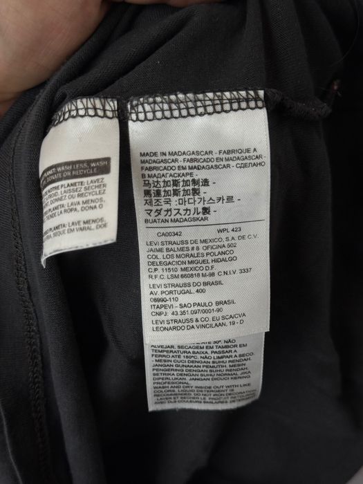 Koszulka Levi’s S szara tshirt big logo męska logowana