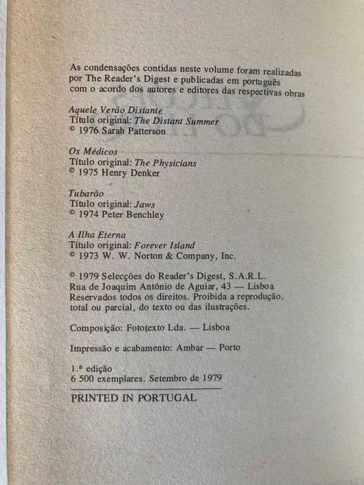 Livros Condensados Reader's Digest [títulos na descrição]