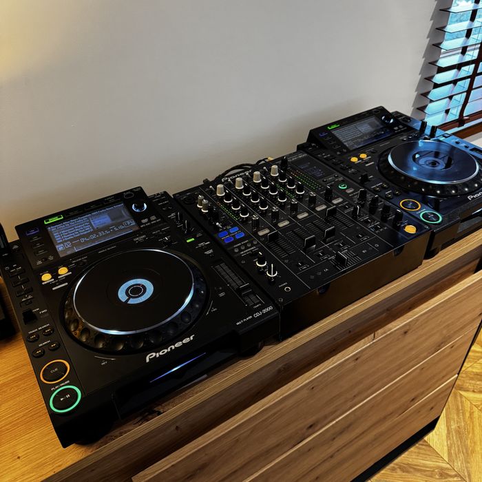 2x CDJ2000 + DJM800 konsola DJ Pioneer (mozliwa zamiana na nexus)
