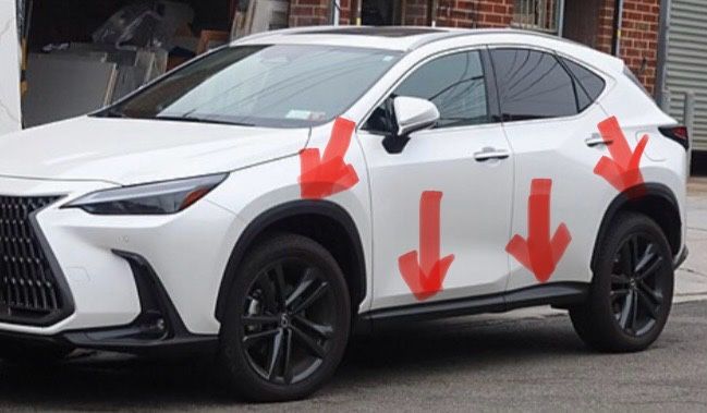 Lexus NX 2022 2023 2024 накладка арки двери порог молдинг