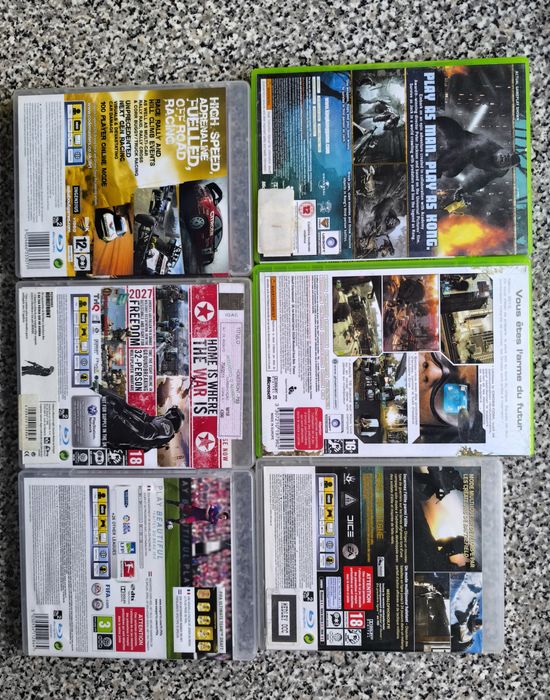 Conjunto de 6 jogos Xbox 360/PlayStation 3