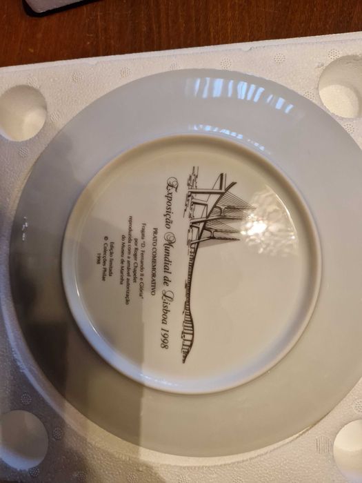 Prato Comemorativo Exposição Mundial Lisboa 1998