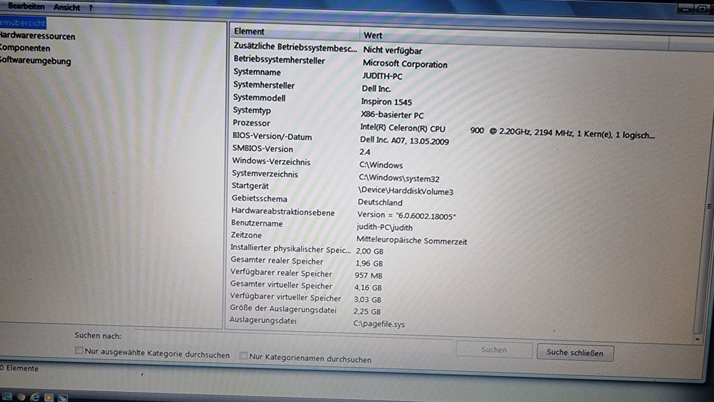 Laptop Dell Inspiron 1545