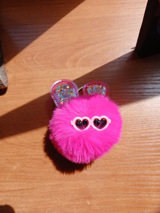 Брелок на ключи, розовый