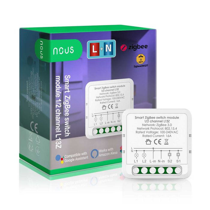 Interruptor zigbee 2 canais