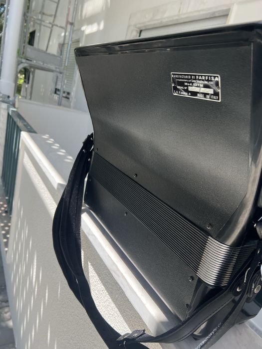 3* voz Acordeão de teclas italia Scandalli Mod 137 afinado + correias