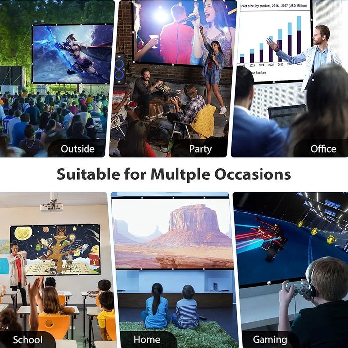 Ekran, materiał  projekcyjny do wyświetlenia filmów