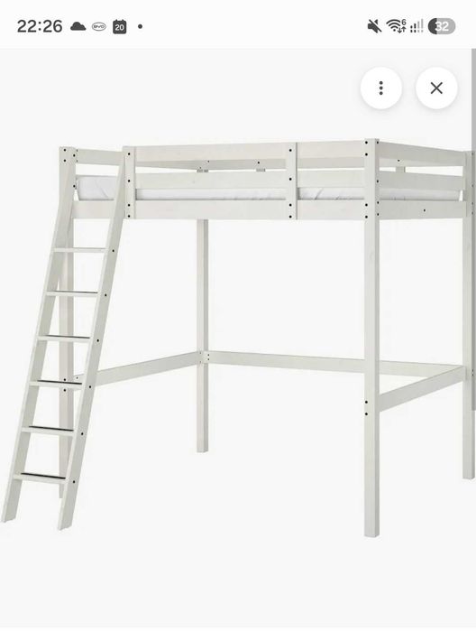Estrutura cama alta Ikea