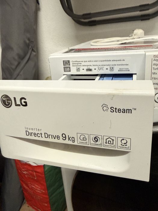 Maquina lavar roupa LG Think 9kg com vapor e app
