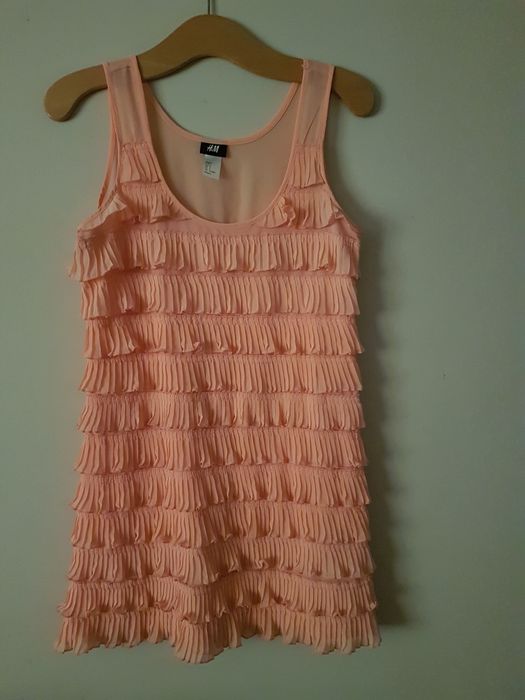 Sukienka brzoskwiniowa H&M