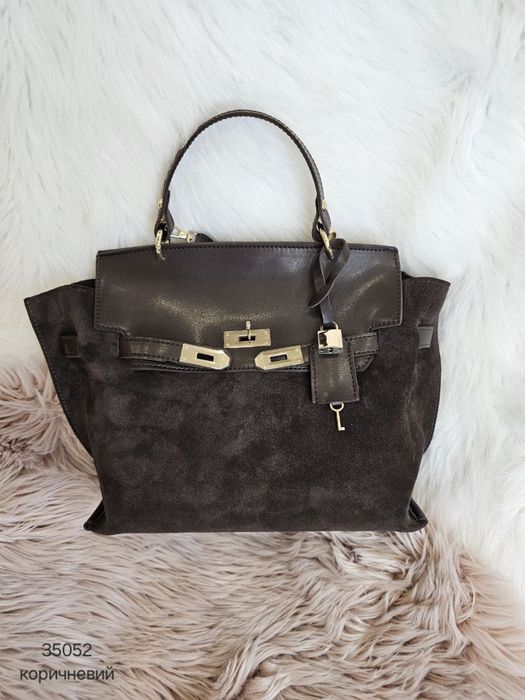 Сумка жвноча з натур замші