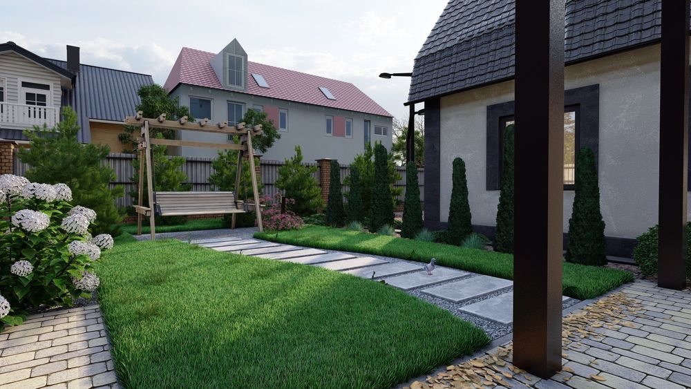 Ландшафтый проект, дизайн 3д, ландшафт 3д, визуализация, проект, 3d