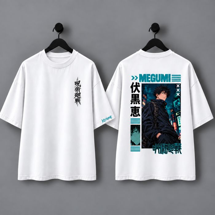 T-shirt oversize Kitsune | Coleção Jujutsu Kaisen