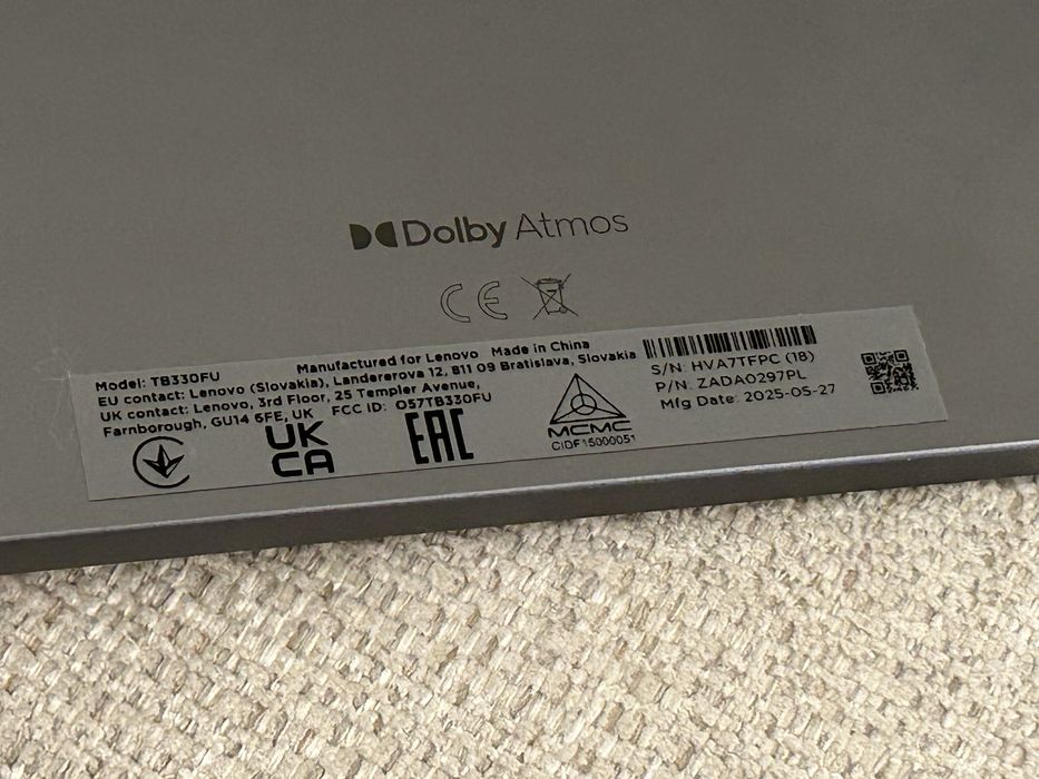 j. NOWY Tablet Lenovo Tab M11 TB330FU 10,95" 8/128GB Wi-Fi + Rysik