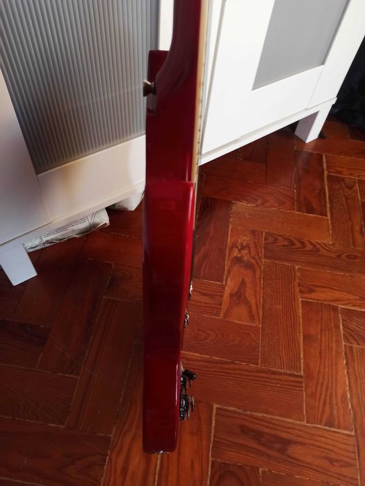 Guitarra Esquerdina Harley Benton DC-580LH + Amp NUX Mighty Air