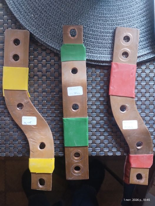 Мідні шини, електротехнічні(товщина 5 мм)