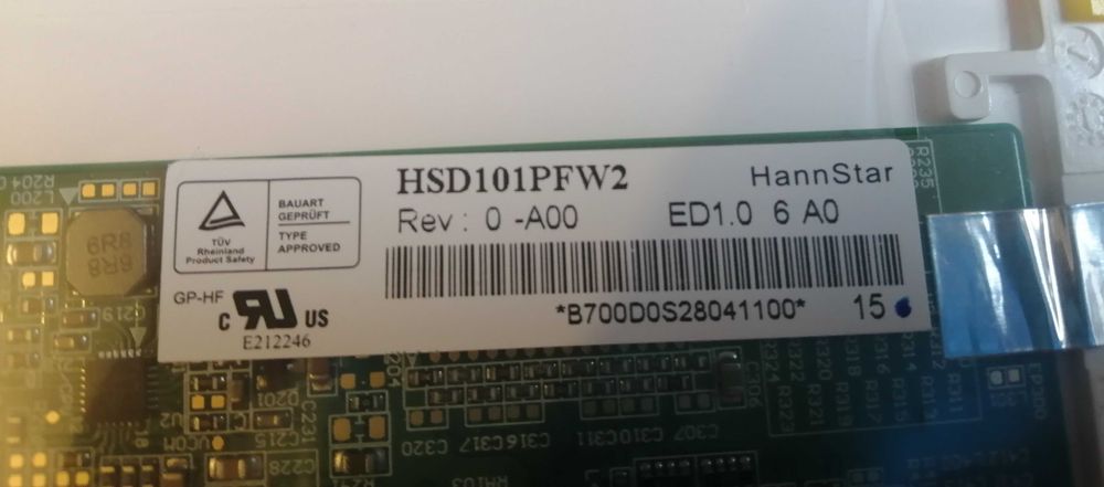 HannStar LCD 10.1-inch Laptop Display64739302081538123