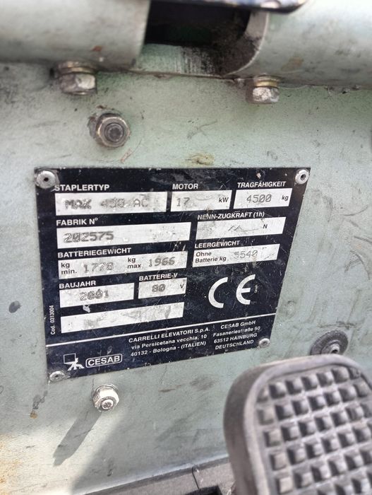 Cesab 450 MAK Wózek widłowy - okazja