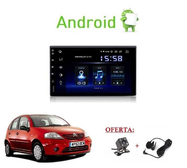 (NOVO) Rádio 2DIN • CITROEN C2 C3 • Android GPS [4+64GB]