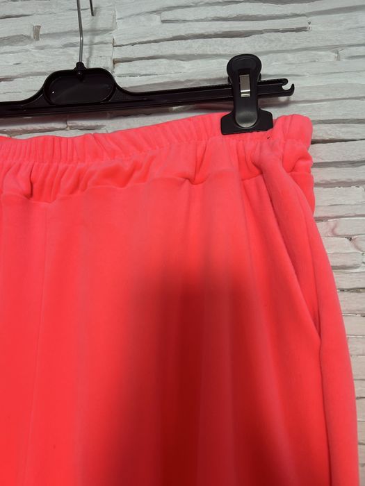 Komplet dresowy M L XL 2XL dres damski z naszywką wiosenny neon