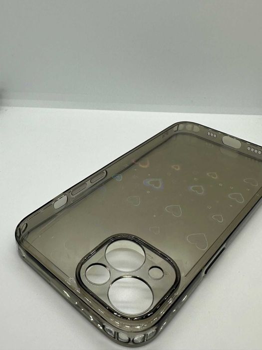 Obudowa Plecki Etui Case Iphone 13 Szare + Serduszka kod 220