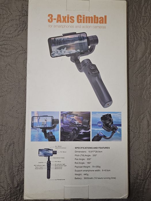 3-х осьовий стабілізатор для смартфонів F-10pro 3-Axis Gimbal