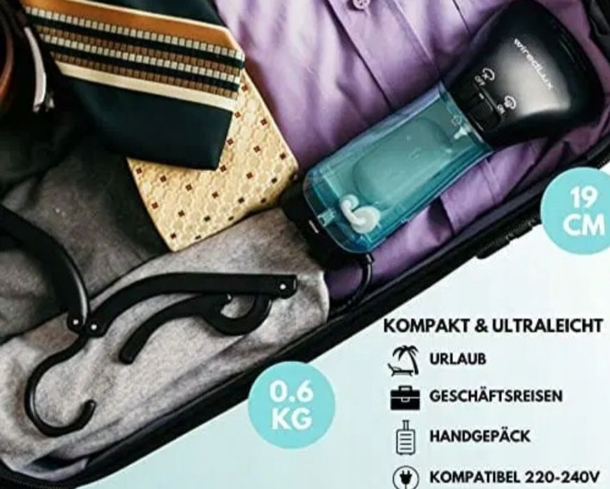 Parownica WiredLux 900 W / 0,1 l czarny