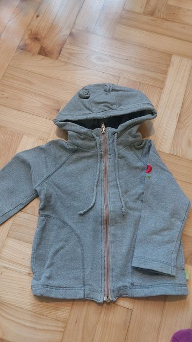 Rozpinana bluza z uszkami na kapturze