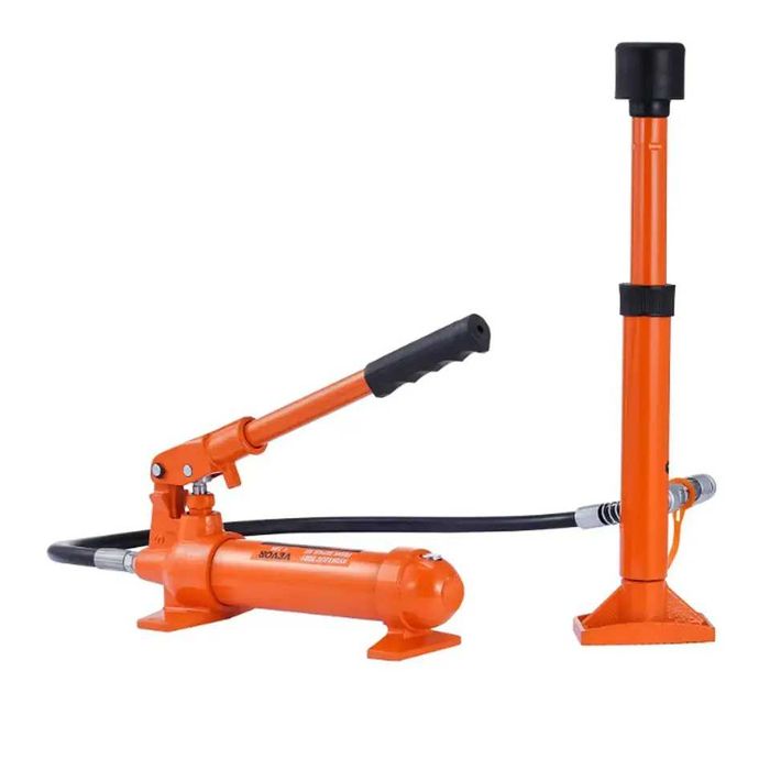 D45B- Bomba hidráulica macaco 4 T, pneumático 125 mm haste incluida