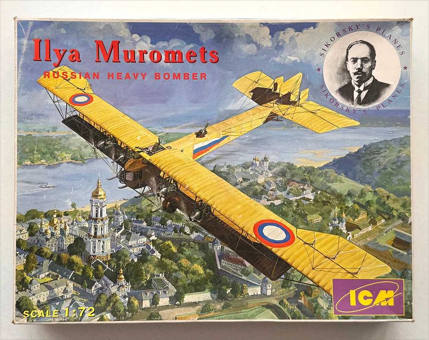 ICM_Ilya Muromets – Russian Heavy Bomber. Esc. 1:72. Completo e como novo.
