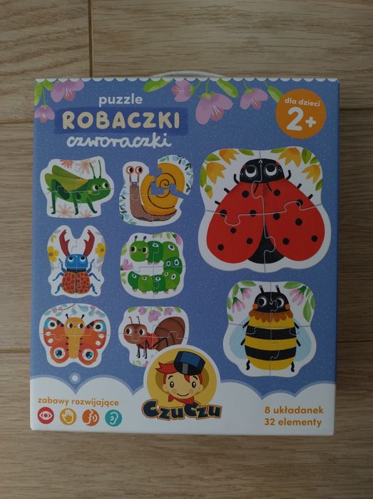 CzuCzu Puzzle progresywne Robaczki czworaczki 2+